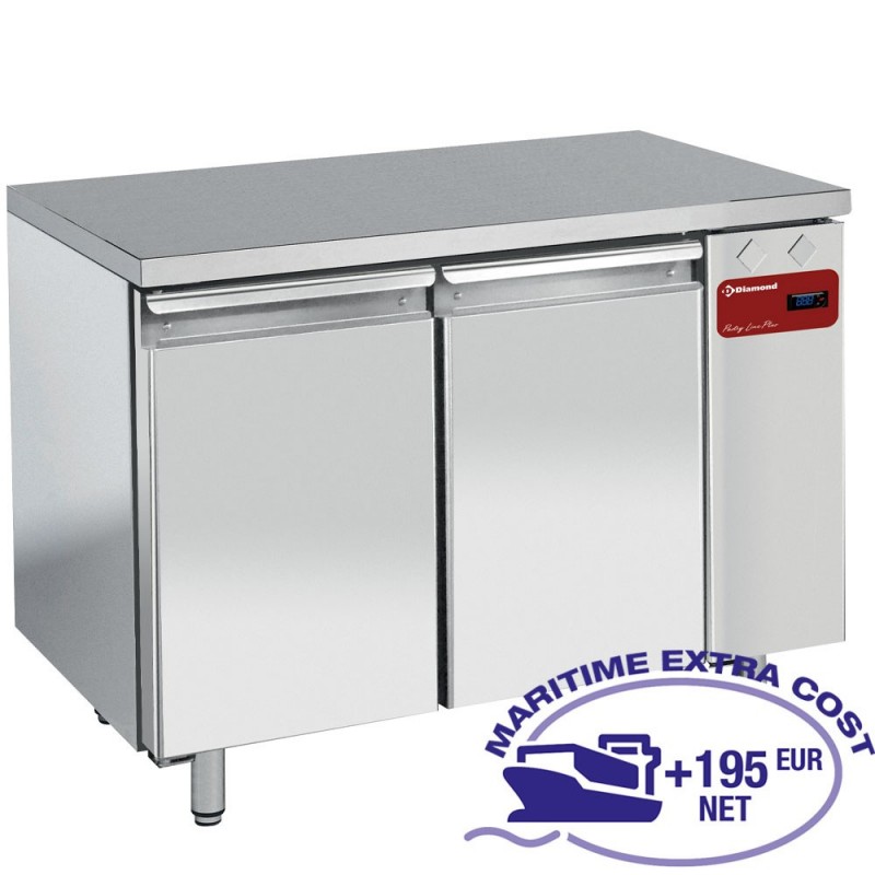 Tables frigorifiques, ventilées, 2 portes GN 1/1, (sans groupe)