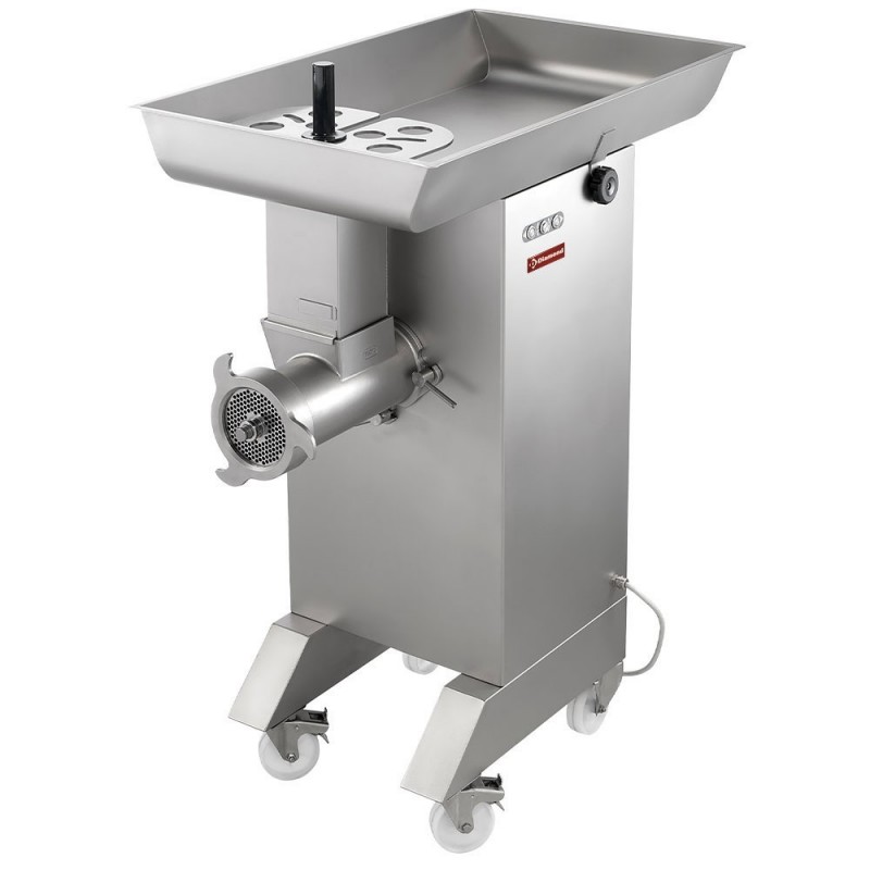 Hachoir en inox N° 42, Ø 4.5  mm, 800/1000 kg/h, sur roues