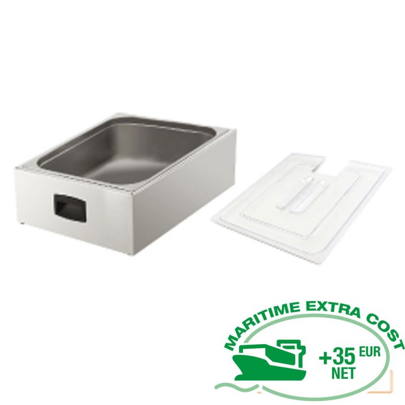Cuve GN 2/1 pour cuiseur avec couvercle