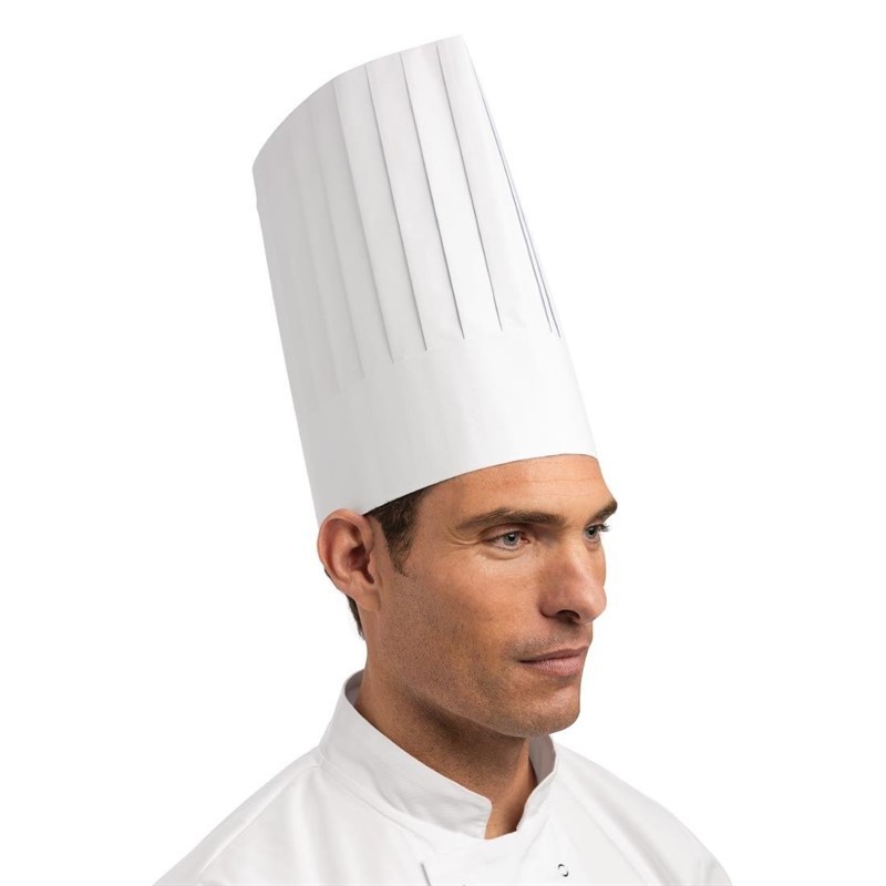 50 Toque chef jetable eGreen blanche