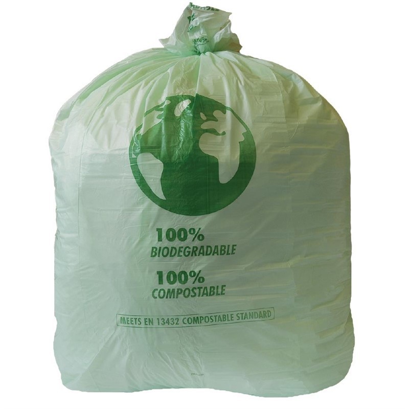 20 Grands sacs poubelle compostables Jantex 90L