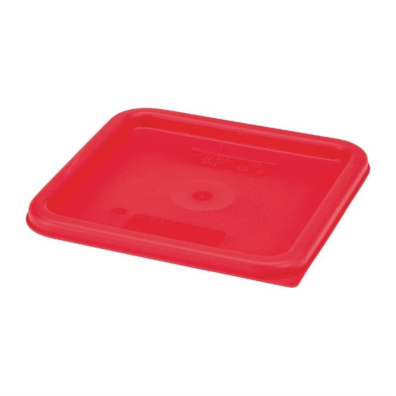 Couvercle de boîte de conservation alimentaire carré CamSquares® de Cambro rouge