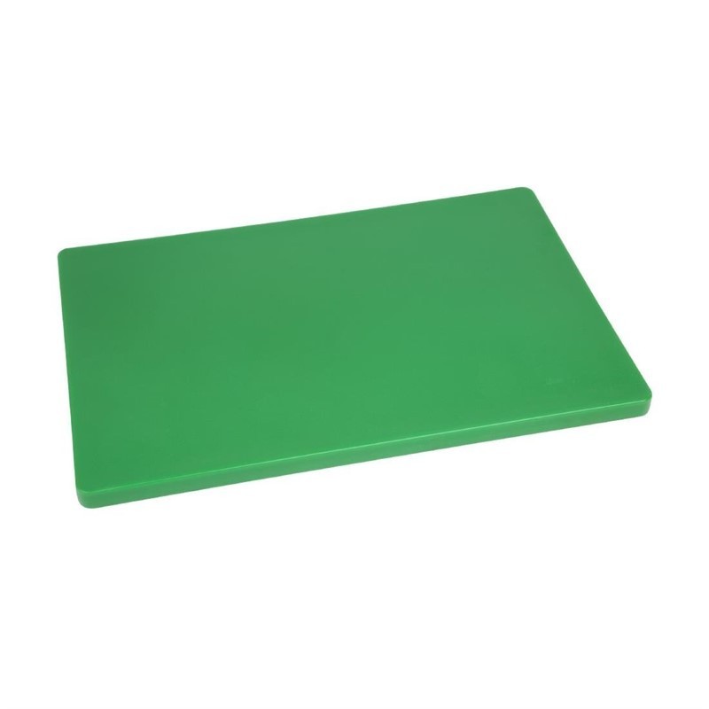 Planche à découper standard épaisse basse densité Hygiplas verte
